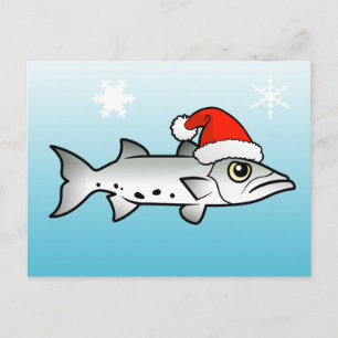 Cartes Pour Fêtes Annuelles Christmas Barracuda Père Noël