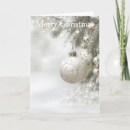 Cartes Pour Fêtes Annuelles Christmas Bauble (Devant)