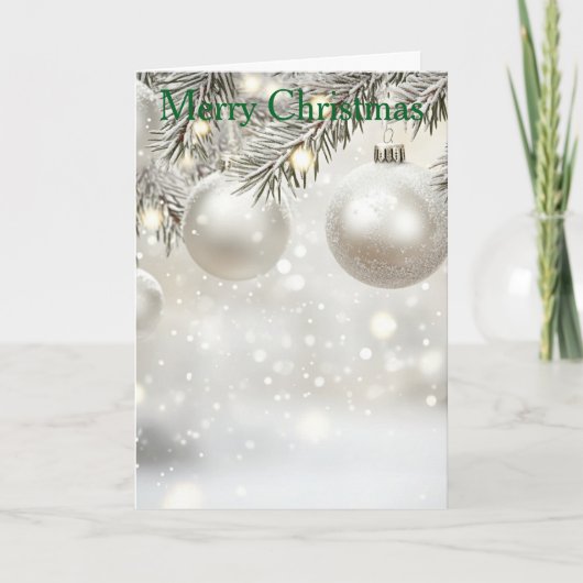 Cartes Pour Fêtes Annuelles Christmas Bauble (Devant)