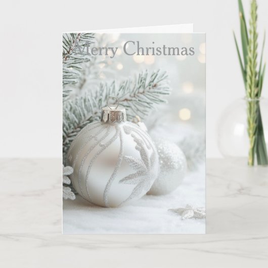 Cartes Pour Fêtes Annuelles Christmas Bauble (Devant)