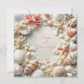 Cartes Pour Fêtes Annuelles Christmas Beach Seas & Salutations (Devant)