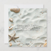 Cartes Pour Fêtes Annuelles Christmas Beach Seas & Salutations (Dos)