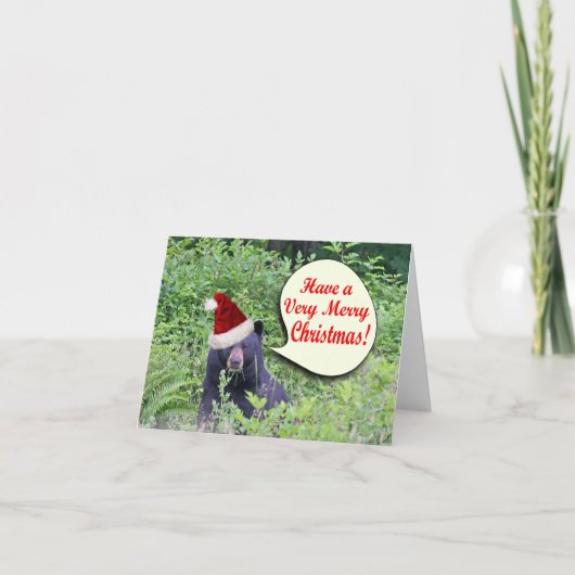 Cartes Pour Fêtes Annuelles Christmas Bear (Devant)