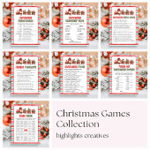 Cartes Pour Fêtes Annuelles Christmas Bingo Game