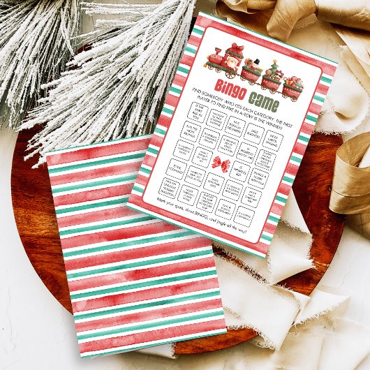 Cartes Pour Fêtes Annuelles Christmas Bingo Game