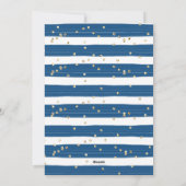 Cartes Pour Fêtes Annuelles Christmas Blue Script photo Happy (Dos)