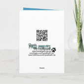 Cartes Pour Fêtes Annuelles Christmas - Blue Snowflakes (Dos)