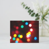Cartes Pour Fêtes Annuelles Christmas Bokeh (Debout devant)