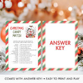 Cartes Pour Fêtes Annuelles Christmas Candy Match Game