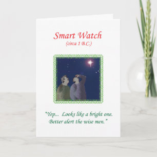Cartes Pour Fêtes Annuelles Christmas Card 2013 by Qshirts -- "Smart Watch"