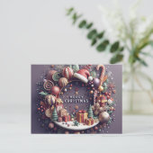 Cartes Pour Fêtes Annuelles Christmas Card - 3D Theme (Debout devant)