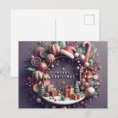 Cartes Pour Fêtes Annuelles Christmas Card - 3D Theme (Devant / Derrière)