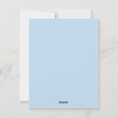 Cartes Pour Fêtes Annuelles Christmas Card Blue Deer in Winter (Dos)