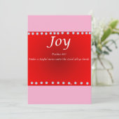 Cartes Pour Fêtes Annuelles Christmas card -Joy (Debout devant)