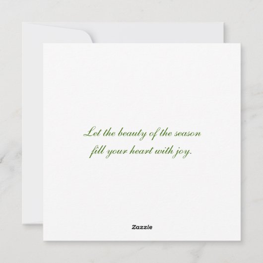 Cartes Pour Fêtes Annuelles Christmas Card Square Panel Pine Cone Photo (Dos)