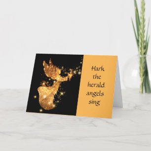 Cartes Pour Fêtes Annuelles Christmas Carol Hark the Herald Angel's Sing Holi