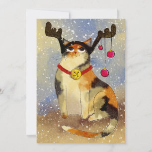 Cartes Pour Fêtes Annuelles Christmas Cat