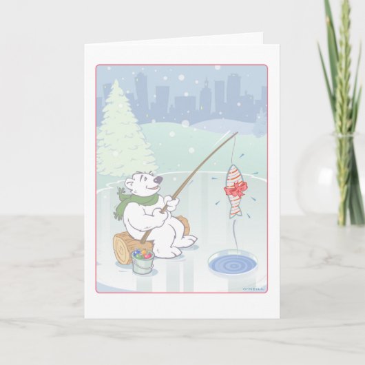 Cartes Pour Fêtes Annuelles "Christmas Catch" par Gerry O'Neill (Devant)