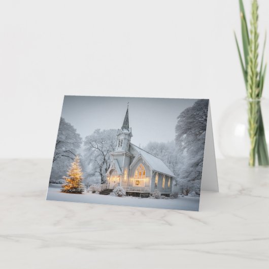 Cartes Pour Fêtes Annuelles Christmas Chapel (Devant)