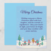 Cartes Pour Fêtes Annuelles Christmas Cheer for All (Devant / Derrière)