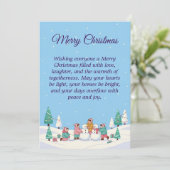 Cartes Pour Fêtes Annuelles Christmas Cheer for All (Debout devant)