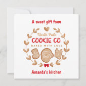 Cartes Pour Fêtes Annuelles Christmas Cookie Exchange Gingerbread Rouge (Devant)
