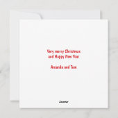 Cartes Pour Fêtes Annuelles Christmas Cookie Exchange Gingerbread Rouge (Dos)