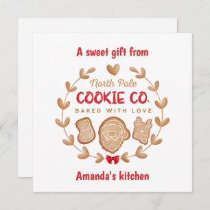 Cartes Pour Fêtes Annuelles Christmas Cookie Exchange Gingerbread Rouge
