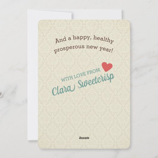 Cartes Pour Fêtes Annuelles Christmas cookies baking personalized holiday (Dos)