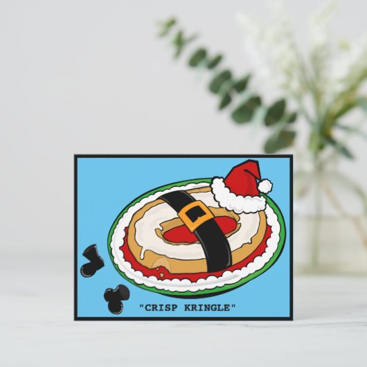 CARTES POUR FÊTES ANNUELLES CHRISTMAS CRISP KRINGLE POSTCARD (Debout devant)