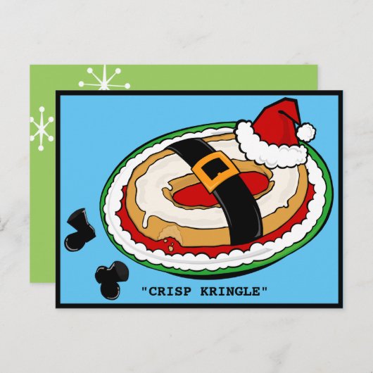 CARTES POUR FÊTES ANNUELLES CHRISTMAS CRISP KRINGLE POSTCARD (Devant / Derrière)