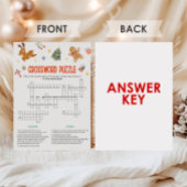Cartes Pour Fêtes Annuelles Christmas Crossword Puzzle Game