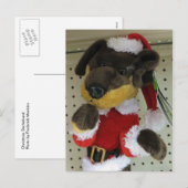 Cartes Pour Fêtes Annuelles Christmas Dachshund (Devant / Derrière)