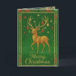 Cartes Pour Fêtes Annuelles Christmas Decorative Card<br><div class="desc">"Embrace the magic of the season with our stunning card featuring a majestic reindeer adorned with ornaments hanging from its antlers. The elegant 'Merry Christmas' greeting captures the festive spirit,  making it a perfect choice to spread joy and warmth this holiday season."</div>