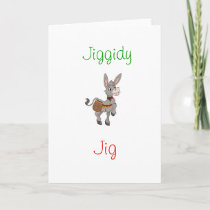 Cartes Pour Fêtes Annuelles Christmas Dominic the Donkey Greeting Card