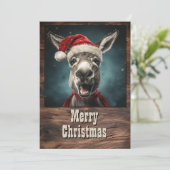 Cartes Pour Fêtes Annuelles Christmas Donkey (Debout devant)