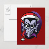 Cartes Pour Fêtes Annuelles Christmas Dracula (Devant / Derrière)
