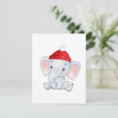 Cartes Pour Fêtes Annuelles Christmas Elephant (Debout devant)