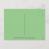 CARTES POUR FÊTES ANNUELLES CHRISTMAS ÉLÉPHANT CONSTRUCTION CUTE PACHYDERM SNO (Dos)