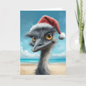 Cartes Pour Fêtes Annuelles Christmas Emu (Devant)