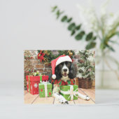 Cartes Pour Fêtes Annuelles Christmas - English Springer Espagne - Lucy (Debout devant)