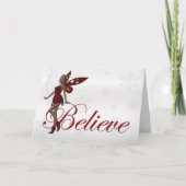 Cartes Pour Fêtes Annuelles Christmas Faerie Believe 3 - Holiday Greeting Card (Devant)