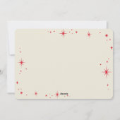 Cartes Pour Fêtes Annuelles CHRISTMAS FAMILLE PHOTO stylisée typographie moder (Dos)