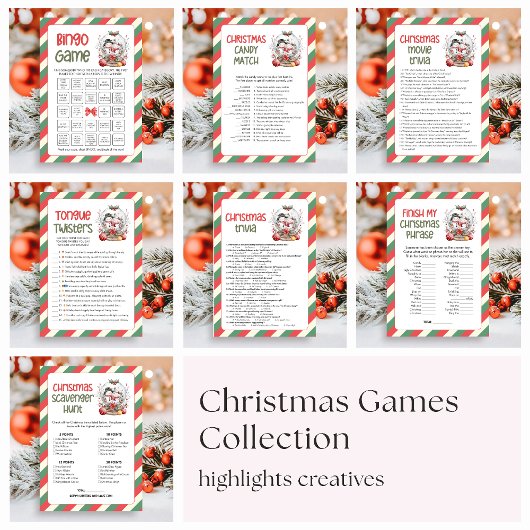 Cartes Pour Fêtes Annuelles Christmas Finish the Christmas Phrase Game