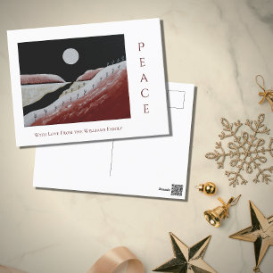 Cartes Pour Fêtes Annuelles Christmas Folk Art Desert Southwest Peace