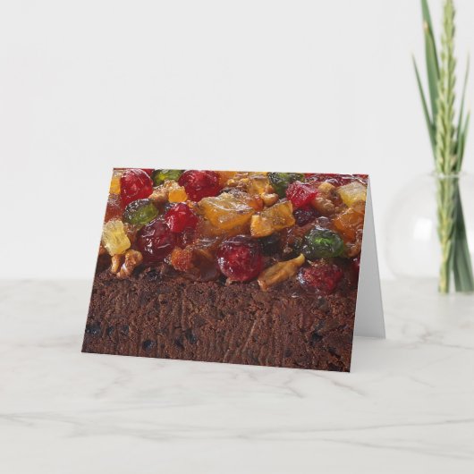 Cartes Pour Fêtes Annuelles Christmas Fruit Cake (Devant)