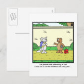Cartes Pour Fêtes Annuelles Christmas fun : Carton de Bear (Devant / Derrière)