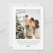 Cartes Pour Fêtes Annuelles Christmas Funky Whimsical Red Bow Wreath 2 Photo (Dos)