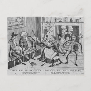 Cartes Pour Fêtes Annuelles Christmas Gambols, or a Kiss Under the