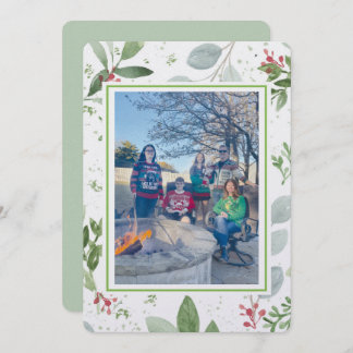 Cartes Pour Fêtes Annuelles Christmas Garden Family Photo